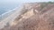 Steep cliff rock or bluff, California coast erosion. Torrey Pines vista overlook