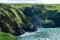 Steep cliffs around Mullion Cove, Cornwall