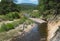 Steep cliffs, erosion at Prosser Creek