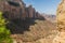 Steep cliffs near Abuna Yemata Guh rock-hewn church, Tigray region, Ethiop