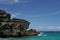 Steep cliffs at Papakolea Green Sand beach on Big Island, Hawaii