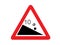 Steep Climb or Steep Slope Sign Vector