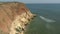 The steep coast of the island. Berezan Borysthenes; Pirezin is an island in the Black Sea at the entrance of the Dnieper-Bug Est