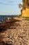 Steep coast on the island of Poel on the Baltic Sea, Germany