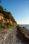 Steep coast on the island of Poel on the Baltic Sea, Germany