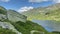 Steep footpath on the shore of the Lake Giglachsee