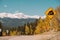 Steep grade truck road sign on highway