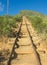 The steep incline of Koko Head Trail