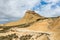 Steep mountain in the badlands Bardenas Reales