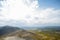 Steep mountain road. Ascent to the Pious Cross, Karabash. Chelyabinsk region, the dirtiest city on Earth