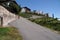 Steep road in Alps