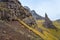 Steep rocks on the island Skye