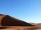 Steep Sand Dune in Moroccan Sahara