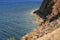 Steep slope on mediterranean coast