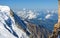 Steep snowy cliffs Swiss Alps