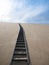 Steep stairs going on top of sand Dune of Pyla