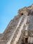 Steep stairs of the Pyramid of the Magician at Uxmal archaeological site.