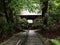 Steep stone steps and entrance gate of Fukuoji temple