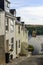 Steep street at Fowey, Cornwall