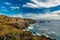 Steep volcanic coastline of Rapa Nui, Chile
