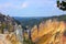 Steep Walls Of Grand Canyon of Yellowstone Formed By Yellowstone River