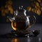 Steeped Perfection: Black Tea Infusion in Glass Teapot