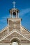 Steeple, bell tower and crosses of St. Joseph Catholic Church, Courval, Saskatchewan