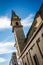 Steeple of the church of Saint Carlo Borromeo, Turin, Italy