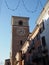 Steeple of Duomo cathedral church in Chivasso