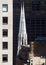 Steeples of the St. Patrick Cathedral in Midtown, architectural details, New York, NY, USA