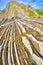 Steeply-tilted Layers of Flysch, Basque Coast UNESCO Global Geopark, Spain