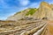 Steeply-tilted Layers of Flysch, GuipÃºzcoa, Spain