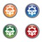 Steering logo icon set