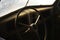 Steering wheel interior rusty vintage automobile