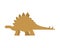 Stegosaurus dinosaur isolated. Ancient animal. Dino prehistoric