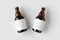 Steinie beer bottle mockup with blank label