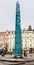 Stela obelisk in the square. Karlovy Vary,