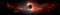 stellar black hole formed from the core collapse of a massive star, with a swirling accretion disk.