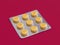 Stellar Crypto Cure Drug Addiction Pill Blister Packet Tablet 3D Illustration