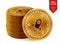Stellar. Crypto currency. 3D isometric Physical coins. Digital currency. Stack of golden coins with Stellar symbol on whi