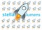 Stellar lumens rocket icon, crypto currency illustration