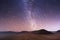 Stellar sky over Bromo volcano, Indonesia