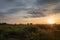 Stellar Sunrise over farm fields in the Black Dirt section of Pine Island, NY