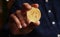 Stellar XLM cryptocurrency symbol golden coin illustration
