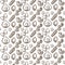 Stelline or fusilli Italian pasta, macaroni seamless pattern