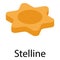 Stelline pasta icon, isometric style