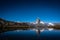 Stellisee - beautiful lake with reflection of Matterhorn - Zermatt, Switzerland