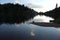 Stellune Lake. Lagorai mountain range in the eastern Alps in Trentino, Italy