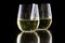 Stemless white wine glasses