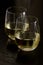 Stemless white wine glasses